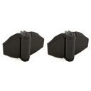 D&D TruClose Adjustable Self Closing Hinges - 70kg, Black, For Vinyl/Wood, 21mm Gap, Two Legs - Pair