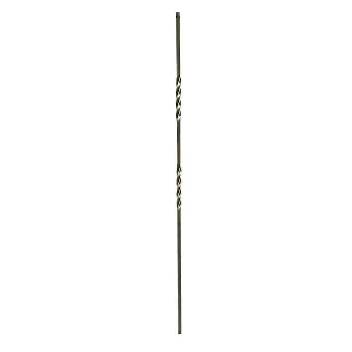 Twist  Double Bar for wrought iron gate 16x16mm  1000mm long- Zinc Plated