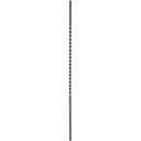 Twist Bar for wrought iron gate size 16x16mm - 900mm long - 700mm Twist- Zinc Plated
