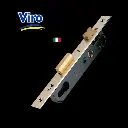 Viro Euro Insert Mortice Lock - 40x40 Frame, 20mm Backset, Silver - For Swing Gates