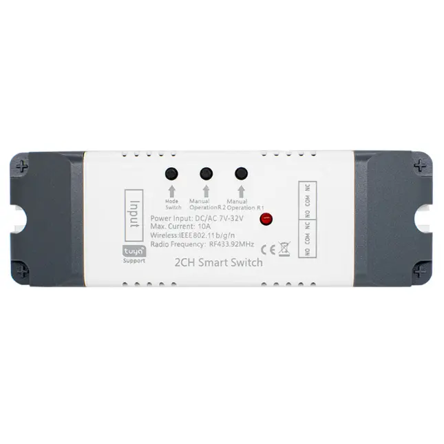 [ELWF005] Wifi Controller - 2 Channels 7-32V Gate Remote Control Receiver 433.92Mhz