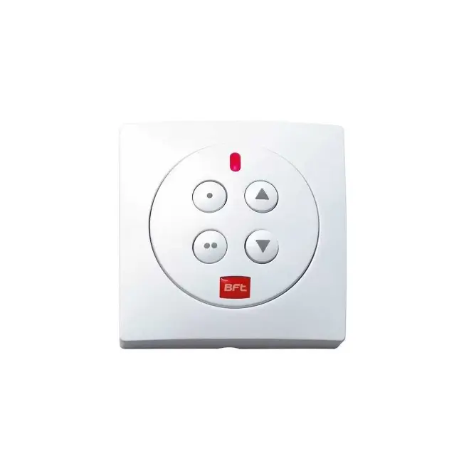 [ET489] Wall-Mounted Wireless Push Button BFT Mime Pad Wireless Push Button BFT: Ideal for Sliding & Swing Gates/Garage Door Openers