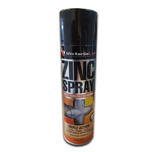 [ZP001] Zinc Spray Bright Finish Cold Galvanising 3 in 1 Paint 400g can