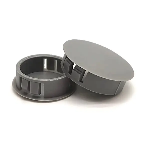 Plastic insert hole plug/End cap for hole size 22mm Grey