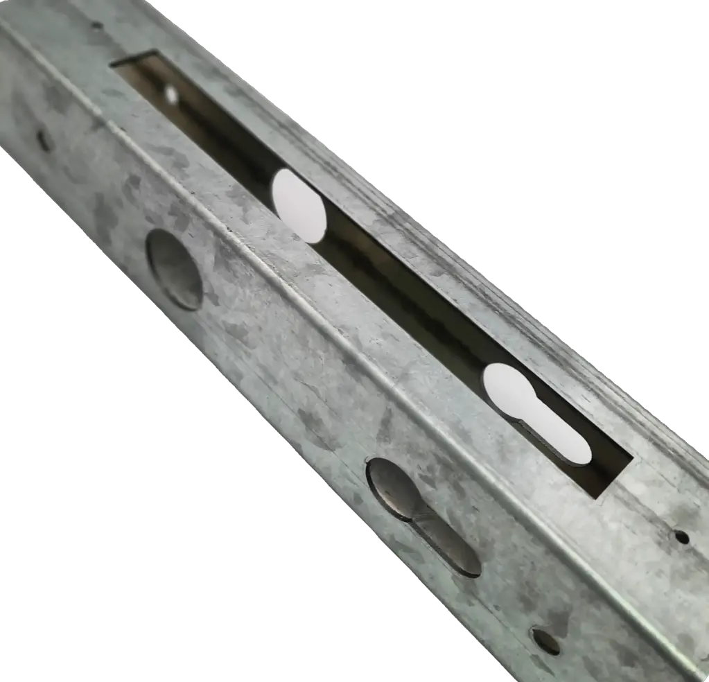 [LT50EUR20] Lock Tube Box 50x50x1.6mm EURO To Suit Viro Insert Mortice Lock - 50x50 Frame, 30mm Backset, GALV Galvanised Steel- For Swing Gates 2000mm