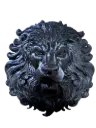 3D Lion Head - Decorative Insert for Gate and Fencing - BLACK 