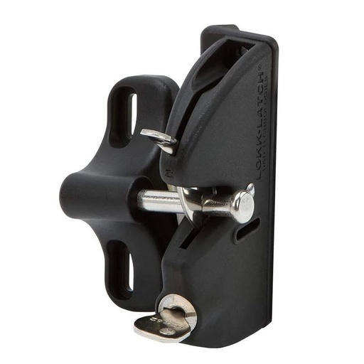 [FK423] D&D LokkLatch General Purpose Gate Latch- Black, Single Sided, Keyed Different