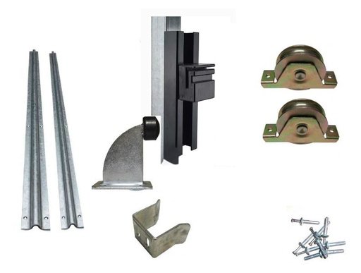 [Kit22] DIY Sliding Gate Kit-90mm internal Wheel Double bearing  2 Tracks for Picket Top or Uneven ground Gates