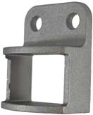 [BKRB518] Aluminium Fencing Bracket 30x30 mm Single lug 2 holes