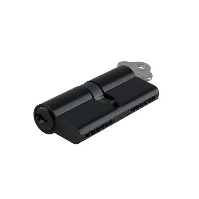 Euro Key Barrel, 70mm Full Cylinder, Keyed Alike - Black KA1 | Gatesplus