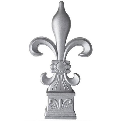 [MS714] Aluminium Spear: Fleur-de-lis Female Shaped for Square Bar to fit over 25x25mm SHS