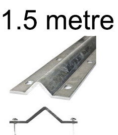 [RT428] Galvanised steel V Groove Above Ground Floor Track for Sliding Gate 1.5 Meters