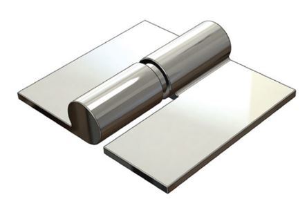 [HGHW198] Heavy Duty Industrial Weld to Weld Prison Hinge 19mm LH / pair