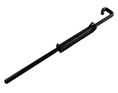 [DB456] Heavy Duty Steel Drop Bolt 550mm long 16mm Rod - Black
