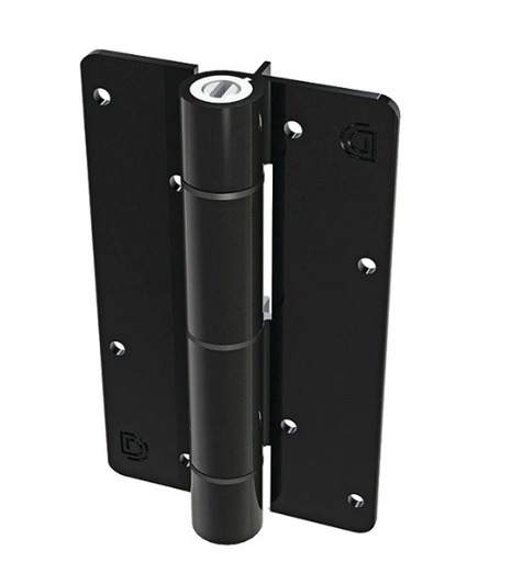 [HN822] D&D Kwikfit Self Closing Aluminium Hinge up to 20kg: Black, Alignment Ridges