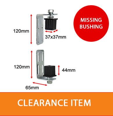[clear12] Light Swing Gate Hinges for gate frame size 40x40mm / 2 hinges