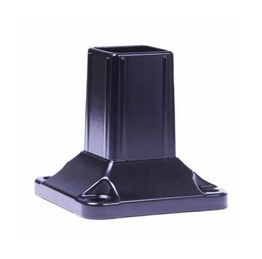 [SE207] Aluminium post base insert for post 50x50mm base 100x100mm in Black