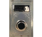 [LB040] Metal Decorated Short Letter Box Raw (MILL FINISHED)