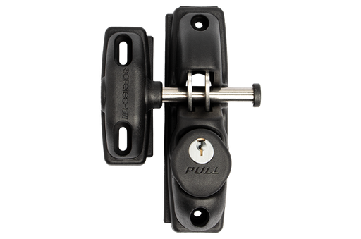 [FK427] Safetech SLV-ViperX2 Gravity Gate Latch- Black, Double Sided, Keyed Alike