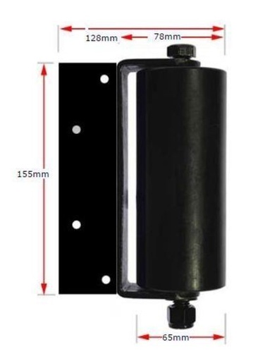 [WH190] Top Guide Roller for Sliding gate size 155x65mm with holding bracket