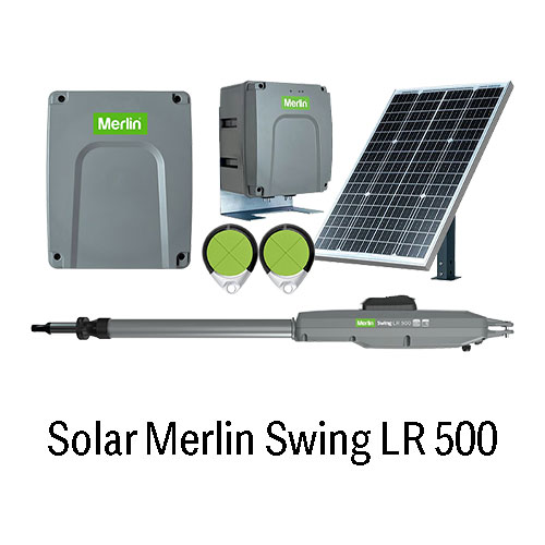 Solar Merlin Swing LR 500 Single Rural Gate Opener | Gatesplus